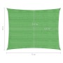Toldo de vela HDPE verde claro 160 g/m² 4x5 m by , Umbrellas - Ref: Foro24-311298, Price: 45,15 €, Discount: %