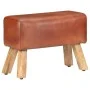 Banco potro gimnasio cuero auténtico madera mango marrón 58 cm by vidaXL, Dining and kitchen benches - Ref: Foro24-320784, Pr...