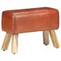 Banco potro gimnasio cuero auténtico madera mango marrón 58 cm by vidaXL, Dining and kitchen benches - Ref: Foro24-320784, Pr...