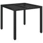 Set de muebles jardín 5 pzas con cojines ratán sintético negro de , Conjuntos de jardín - Ref: Foro24-3213059, Precio: 528,92...