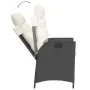 Gartenmöbel-Set, 5-teilig, mit schwarzen Polstern aus synthetischem Rattan von , Gartensets - Ref: Foro24-3213086, Preis: 654...