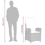 Set de muebles jardín 5 pzas con cojines ratán sintético negro by , Garden sets - Ref: Foro24-3277434, Price: 523,77 €, Disco...