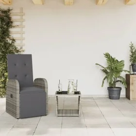 Garten-Essgruppe, 2-teilig, mit grauen Polstern aus synthetischem Rattan. von , Gartensets - Ref: Foro24-3277609, Preis: 208,...
