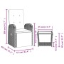 Juego de comedor jardín 2 pzas con cojines ratán sintético gris by , Garden sets - Ref: Foro24-3277609, Price: 218,68 €, Disc...