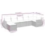 Set sofás de jardín 7 piezas y cojines ratán sintético beige by , Garden sets - Ref: Foro24-3264124, Price: 527,56 €, Discoun...