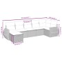 Set sofás de jardín 7 piezas y cojines ratán sintético beige by , Garden sets - Ref: Foro24-3264124, Price: 497,19 €, Discoun...