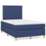 Boxspringbett mit blauem Stoffbezug und Matratze, 120x190 cm. von , Betten und Lattenroste - Ref: Foro24-3269929, Preis: 376,...