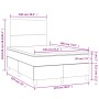 Boxspringbett mit Matratze und LED-Lichtern, blauer Stoff, 120x190 cm. von , Betten und Lattenroste - Ref: Foro24-3270189, Pr...