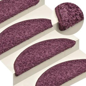 Stair tread mat 15 pcs dark purple 56x17x3 cm by vidaXL, Stair mats - Ref: Foro24-322384, Price: 71,22 €, Discount: %