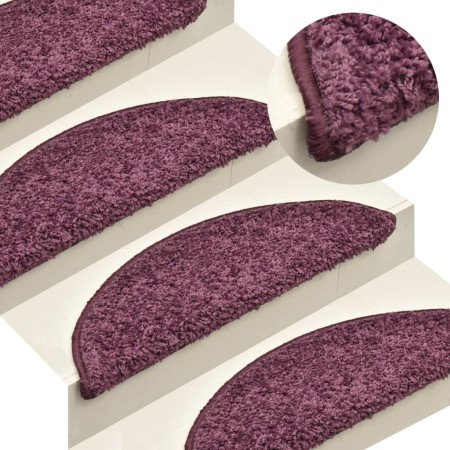 Treppenstufenmatte 15 Stück dunkelviolett 56x17x3 cm von vidaXL, Treppenmatten - Ref: Foro24-322384, Preis: 71,22 €, Rabatt: %