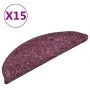 Treppenstufenmatte 15 Stück dunkelviolett 56x17x3 cm von vidaXL, Treppenmatten - Ref: Foro24-322384, Preis: 69,87 €, Rabatt: %