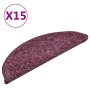Treppenstufenmatte 15 Stück dunkelviolett 56x17x3 cm von vidaXL, Treppenmatten - Ref: Foro24-322384, Preis: 71,22 €, Rabatt: %