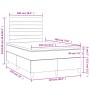 Cama box spring con colchón y luces LED tela azul 120x190 cm de , Camas y somieres - Ref: Foro24-3270259, Precio: 393,41 €, D...