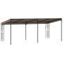 Cenador con montaje en la pared gris taupe 6x3x2,5 m