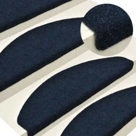 Self-adhesive stair mat 15 pcs 56x17x3 cm navy blue by vidaXL, Stair mats - Ref: Foro24-322356, Price: 40,41 €, Discount: %