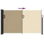 Toldo lateral retráctil beige 117x300 cm de , Sombrillas - Ref: Foro24-4004285, Precio: 97,51 €, Descuento: %