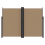 Toldo lateral retráctil gris taupe 180x1000 cm