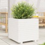 Massive Blumenkasten aus weißem Kiefernholz 50x50x49,5 cm von , Töpfe und Pflanzgefäße - Ref: Foro24-3282515, Preis: 134,92 €...