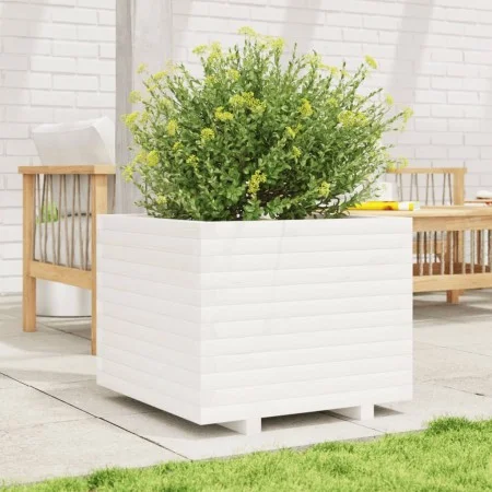 Jardinera madera maciza de pino blanco 60x60x49,5 cm by , Pots and planters - Ref: Foro24-3282520, Price: 157,14 €, Discount: %