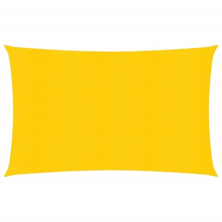 Rectangular yellow HDPE sail shade 160 g/m² 4x6 m by , Umbrellas - Ref: Foro24-311574, Price: 52,34 €, Discount: %