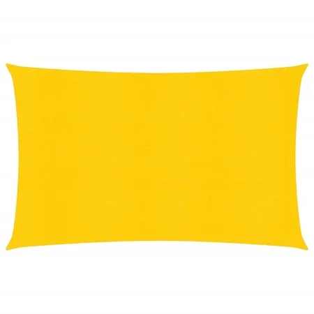 Rectangular yellow HDPE sail shade 160 g/m² 4x6 m by , Umbrellas - Ref: Foro24-311574, Price: 55,54 €, Discount: %