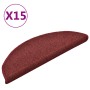 Treppenstufenteppiche 15 Stück rot 56x17x3 cm von vidaXL, Treppenmatten - Ref: Foro24-322372, Preis: 55,08 €, Rabatt: %