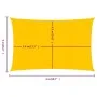Toldo de vela rectangular HDPE amarillo 160 g/m² 5x6 m by , Umbrellas - Ref: Foro24-311576, Price: 56,97 €, Discount: %