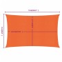Toldo de vela rectangular HDPE naranja 160 g/m² 3x5 m by , Umbrellas - Ref: Foro24-311679, Price: 39,06 €, Discount: %