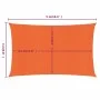 Toldo de vela rectangular HDPE naranja 160 g/m² 3x5 m von , Sonnenschirme - Ref: Foro24-311679, Preis: 38,31 €, Rabatt: %