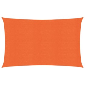 Rectangular HDPE orange shade sail 160 g/m² 5x7 m by , Umbrellas - Ref: Foro24-311687, Price: 70,59 €, Discount: %