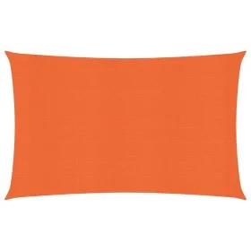 Rectangular HDPE orange shade sail 160 g/m² 5x7 m by , Umbrellas - Ref: Foro24-311687, Price: 69,08 €, Discount: %