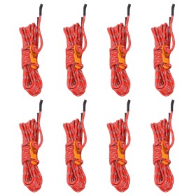 Windseil mit reflektierenden Spannern, 8 Stück, 4 m lang, 4 mm Durchmesser. von , Zeltzubehör - Ref: Foro24-4008134, Preis: 6...
