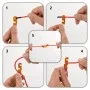 Cuerda de vientos con tensores reflectantes 8 piezas 4 m 4 mm de , Accesorios para tiendas de campaña - Ref: Foro24-4008134, ...