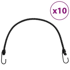 Cuerdas elásticas con tiras reflectantes y ganchos 10 uds 59 cm by , Tent Accessories - Ref: Foro24-4008148, Price: 18,96 €, ...