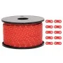 Cuerda de vientos con tiras reflectantes y tensores 50 m 5 mm de , Accesorios para tiendas de campaña - Ref: Foro24-4008129, ...