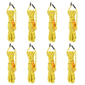 Cuerda de vientos con tensores reflectantes 8 piezas 4 m 4 mm de , Accesorios para tiendas de campaña - Ref: Foro24-4008136, ...