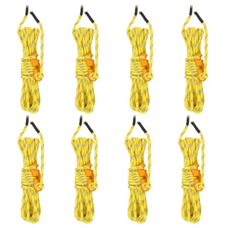 Cuerda de vientos con tensores reflectantes 8 piezas 4 m 4 mm by , Tent Accessories - Ref: Foro24-4008136, Price: 64,12 €, Di...