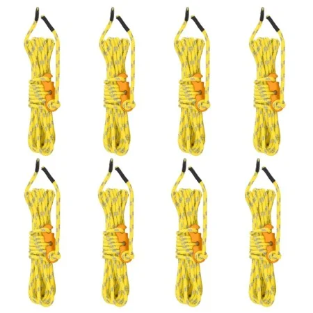 Cuerda de vientos con tensores reflectantes 8 piezas 4 m 4 mm by , Tent Accessories - Ref: Foro24-4008136, Price: 67,17 €, Di...
