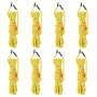 Cuerda de vientos con tensores reflectantes 8 piezas 4 m 4 mm by , Tent Accessories - Ref: Foro24-4008136, Price: 64,12 €, Di...