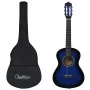 Beginner and child classical guitar with blue case 1/2 34" by vidaXL, Guitars - Ref: Foro24-3055603, Price: 61,25 €, Discount: %