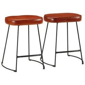 Taburetes de bar 2 uds marrón oscuro 40x29,5x53 cm by , Kitchen stools - Ref: Foro24-358928, Price: 65,03 €, Discount: %
