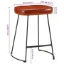 Taburetes de bar 2 uds marrón oscuro 40x29,5x53 cm de , Taburetes de cocina - Ref: Foro24-358928, Precio: 65,01 €, Descuento: %