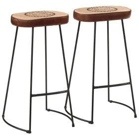 Barhocker 2 Stück dunkelbraun 44x37,5x78 cm von , Küchenhocker - Ref: Foro24-358923, Preis: 105,94 €, Rabatt: %