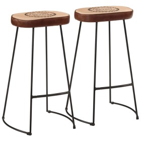 Barhocker 2 Stück dunkelbraun 44x37,5x78 cm von , Küchenhocker - Ref: Foro24-358923, Preis: 116,61 €, Rabatt: %