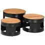 Mesas altas de bar forma tambor 3 uds madera maciza de acacia by , Coffee table - Ref: Foro24-358935, Price: 131,64 €, Discou...