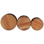 Mesas altas de bar forma tambor 3 uds madera maciza de acacia by , Coffee table - Ref: Foro24-358935, Price: 131,64 €, Discou...