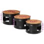 Mesas altas de bar forma tambor 3 uds madera maciza de acacia de , Mesas de centro - Ref: Foro24-358935, Precio: 166,38 €, De...