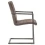 Cantilever dining chairs 2 units brown genuine leather by vidaXL, dining chairs - Ref: Foro24-321841, Price: 279,70 €, Discou...