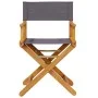 Faltbare Regiestühle, 2 Stück, dunkelgraues Gewebe. von , Gartenstühle - Ref: Foro24-365836, Preis: 140,07 €, Rabatt: %