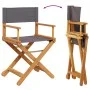 Faltbare Regiestühle, 2 Stück, dunkelgraues Gewebe. von , Gartenstühle - Ref: Foro24-365836, Preis: 140,07 €, Rabatt: %